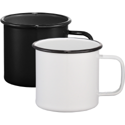 Reusable Coffee Cups - Metal  - Enamel Metal Cup 500ml