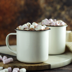 Reusable Coffee Cups - Metal  - Enamel Metal Cup 500ml