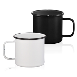Reusable Coffee Cups - Metal  - Enamel Metal Cup 500ml
