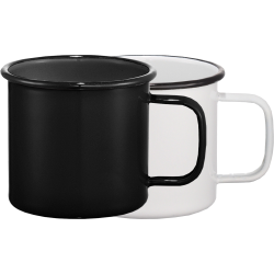 Reusable Coffee Cups - Metal  - Enamel Metal Cup 500ml