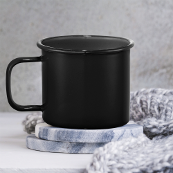 Reusable Coffee Cups - Metal  - Enamel Metal Cup 500ml