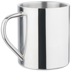 Reusable Coffee Cups - Metal  - Polished Stainless Steel Mug 450ml
