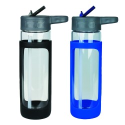 Drink Bottles - Glass  - Glass Bottle with Silicone Cover 600ml
