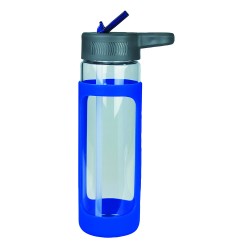 Drink Bottles - Glass  - Glass Bottle with Silicone Cover 600ml