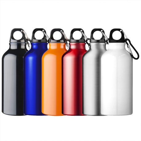 Drink Bottles - Metal  - Oregon 400ml Sport Bottle With Carabiner