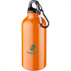 Drink Bottles - Metal  - Oregon 400ml Sport Bottle With Carabiner