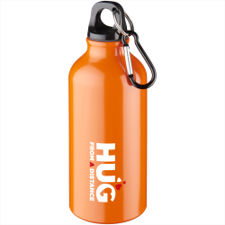 Drink Bottles - Metal  - Oregon 400ml Sport Bottle With Carabiner