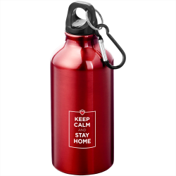 Drink Bottles - Metal  - Oregon 400ml Sport Bottle With Carabiner
