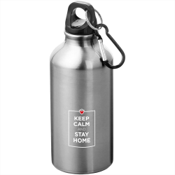 Drink Bottles - Metal  - Oregon 400ml Sport Bottle With Carabiner