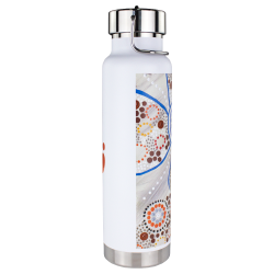 Drink Bottles - Metal  - Thor Copper Vacuum Insulated Sipper Bottle with Digital Rotary Print - 740ml