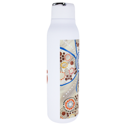 Drink Bottles - Metal  - Marka Copper Vac Bottle w/ Metal Loop with Digital Rotary Print - 600ml