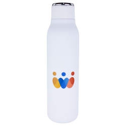 Drink Bottles - Metal  - Marka Copper Vac Bottle w/ Metal Loop with Digital Rotary Print - 600ml