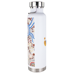 Drink Bottles - Metal  - Thor Copper Vacuum Insulated Bottle with Digital Rotary Print - 650ml