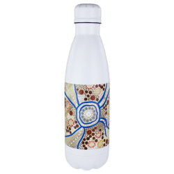 Drink Bottles - Metal  - Copper Vacuum Insulated Bottle with Rotary Digital Print - 500ml