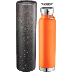 Drink Bottles - Metal  - Thor Copper Vacuum Insulated Bottle 650ml