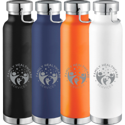 Drink Bottles - Metal  - Thor Copper Vacuum Insulated Bottle 650ml