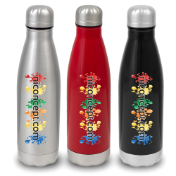 Drink Bottles - Metal  - Silo Single Wall Stainless 700ml Steel Bottle