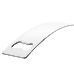 Bottle Openers  - Curved stainless steel bottle opener