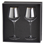Glassware Gift Sets - Gold Rim Wine Glass Set 400ml