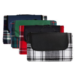 Picnic Blankets  - Folding Picnic Rug with Coloured Flap
