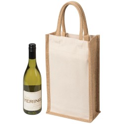 Wine Holders and Carriers  - Two Bottle Canvas Wine Carrier