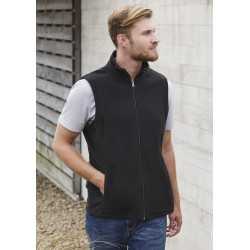 Vests  - Mens Plain Micro Fleece Vest