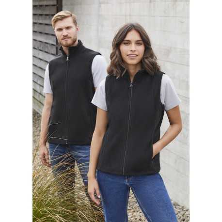 Vests  - Mens Plain Micro Fleece Vest