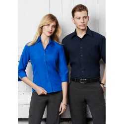 Ladies Corporate Shirts  - Ladies Plain Oasis 3/4 Sleeve Shirt