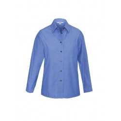 Ladies Corporate Shirts  - Ladies Wrinkle Free Chambray Long Sleeve Shirt