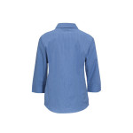 Ladies Corporate Shirts - Ladies Micro Check 3/4 Sleeve Shirt