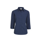Ladies Corporate Shirts - Ladies Micro Check 3/4 Sleeve Shirt