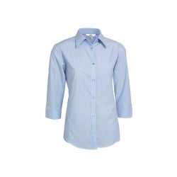 Ladies Corporate Shirts  - Ladies Micro Check 3/4 Sleeve Shirt