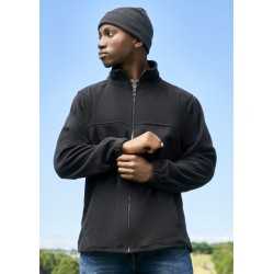 Fleece Tops  - Mens Plain Micro Fleece Jacket