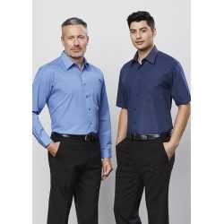 Men's Corporate Shirts  - Mens Micro Check Short Sleeve Shirt