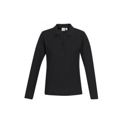 Ladies Promotional Polo Shirts  - Ladies Crew L/S Polo Shirt