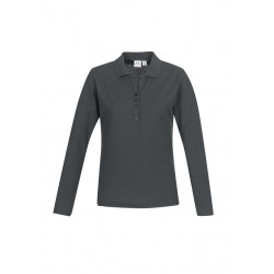 Ladies Promotional Polo Shirts  - Ladies Crew L/S Polo Shirt