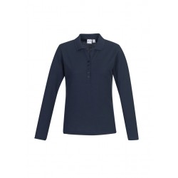 Ladies Promotional Polo Shirts  - Ladies Crew L/S Polo Shirt