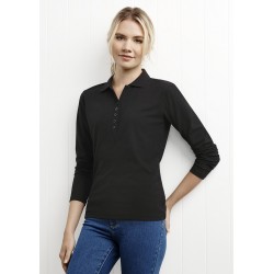 Ladies Promotional Polo Shirts  - Ladies Crew L/S Polo Shirt