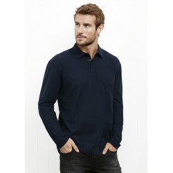 Men's Promotional Polo Shirts  - Mens Crew L/S Polo Shirt