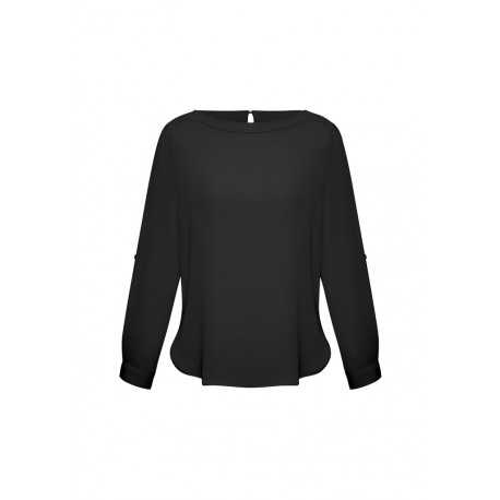 Ladies Corporate Shirts  - Ladies Madison Boatneck Blouse