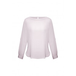 Ladies Corporate Shirts  - Ladies Madison Boatneck Blouse