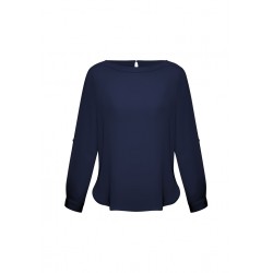Ladies Corporate Shirts  - Ladies Madison Boatneck Blouse