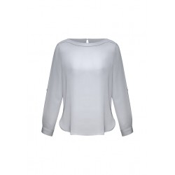 Ladies Corporate Shirts  - Ladies Madison Boatneck Blouse