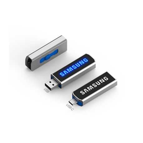 Flash Drives  - Clyde LED Type-C Flash Drive 8GB - 64GB (USB2.0)