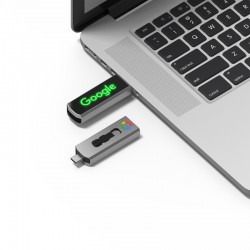 Flash Drives  - Clyde LED Type-C Flash Drive 8GB - 64GB (USB2.0)