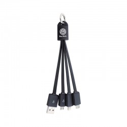 USB Hubs & Cables  - Parma 3n1 Light Up Charge Cable - 15 cm
