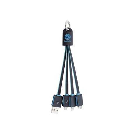 USB Hubs & Cables  - Parma 3n1 Light Up Charge Cable - 100 cm