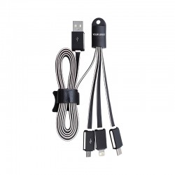 USB Hubs & Cables  - Parma 3n1 Light Up Charge Cable - 100 cm
