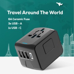 Travel Accessories  - Matera USB Type-C Travel Adaptor