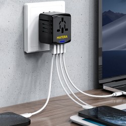 Travel Accessories  - Matera USB Type-C Travel Adaptor